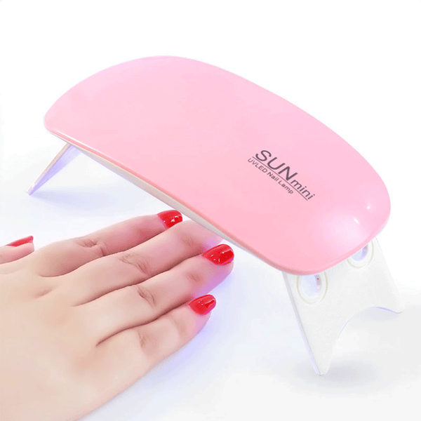 6W Mini UV LED Nail Lamp, Portable Gel Light, Mouse Shape Pocket Size Nail Dryer With USB Cable, Curing Light For All Gel Polish And Home Use